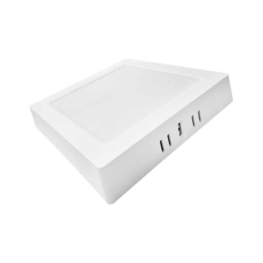 LED Griestu lampa BLOCK LED/12W/230V 4000K 16,7x16,7 cm balta
