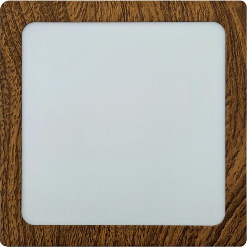 LED Griestu lampa BLOCK LED/12W/230V 4200K 16,3x16,3 cm brūna