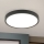 LED Griestu lampa BULLY LED/24W/230V d. 24 cm melna