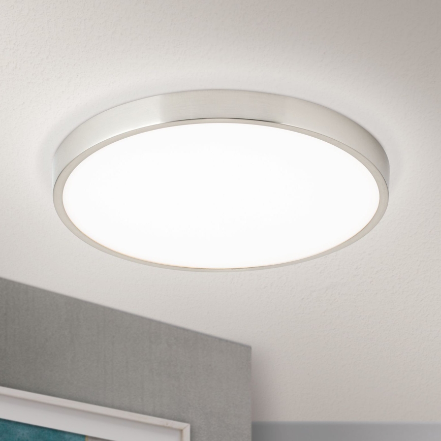 LED Griestu lampa BULLY LED/28W/230V d. 28 cm matēts hroms