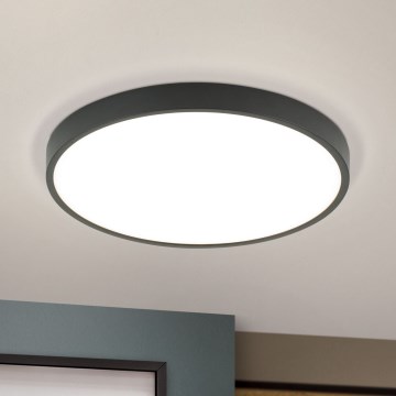 LED Griestu lampa BULLY LED/28W/230V d. 28 cm melna
