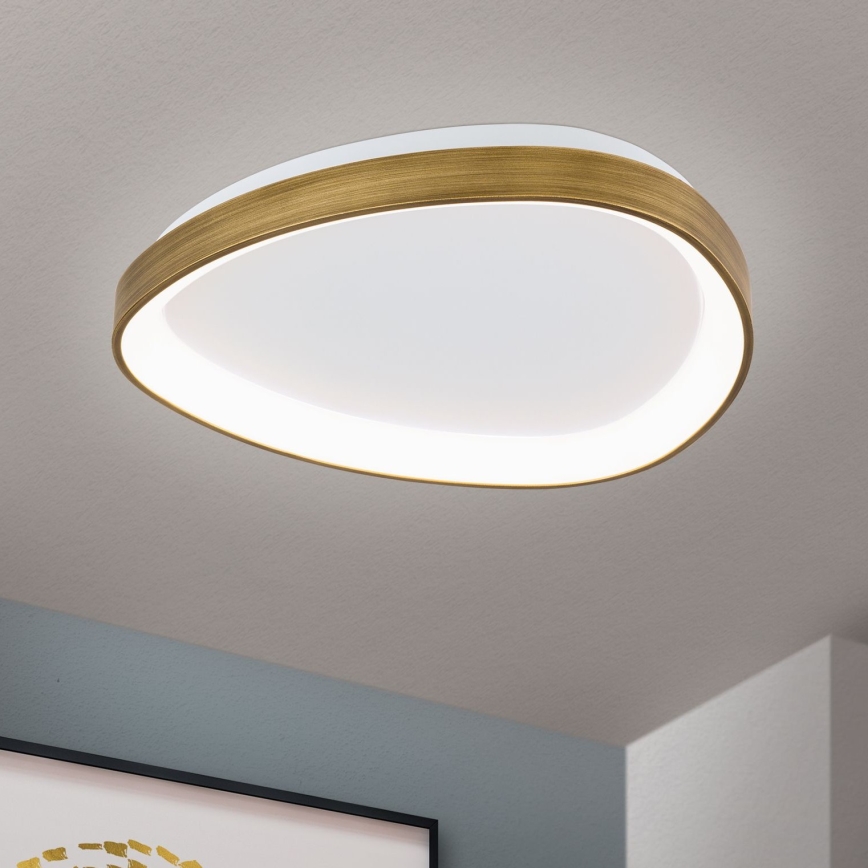 LED Griestu lampa CHARLIE LED/35W/230V d. 45 cm zelta