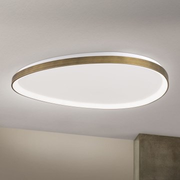 LED Griestu lampa CHARLIE LED/72W/230V d. 80 cm zelta
