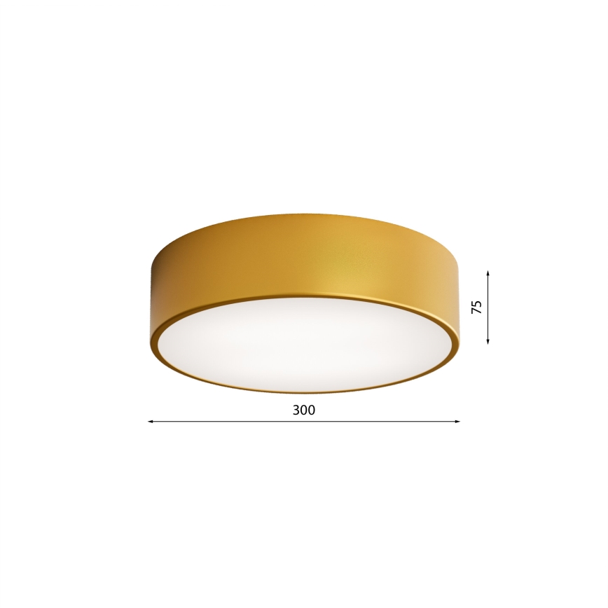 LED Griestu lampa CLEO LED/24W/230V 3000K d. 30 cm zelta