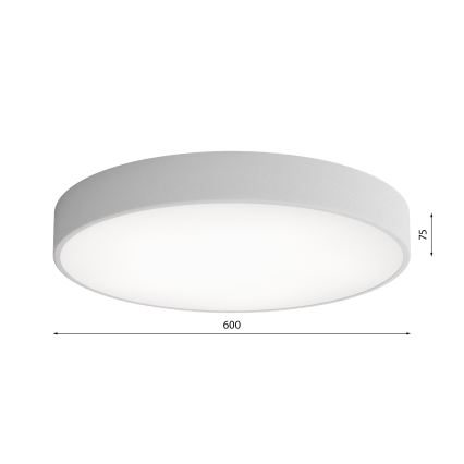 LED Griestu lampa CLEO LED/69W/230V 4000K d. 60 cm pelēka