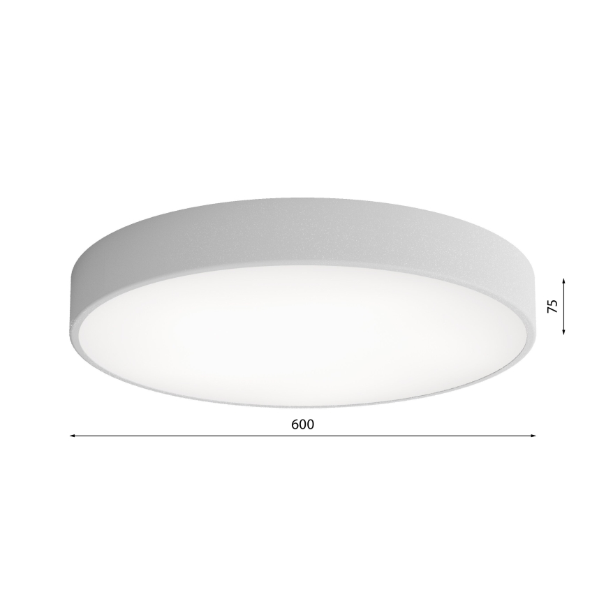 LED Griestu lampa CLEO LED/69W/230V 4000K d. 60 cm pelēka