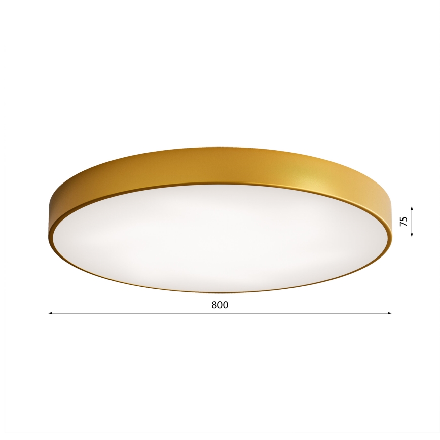 LED Griestu lampa CLEO LED/96W/230V 4000K d. 80 cm zelta