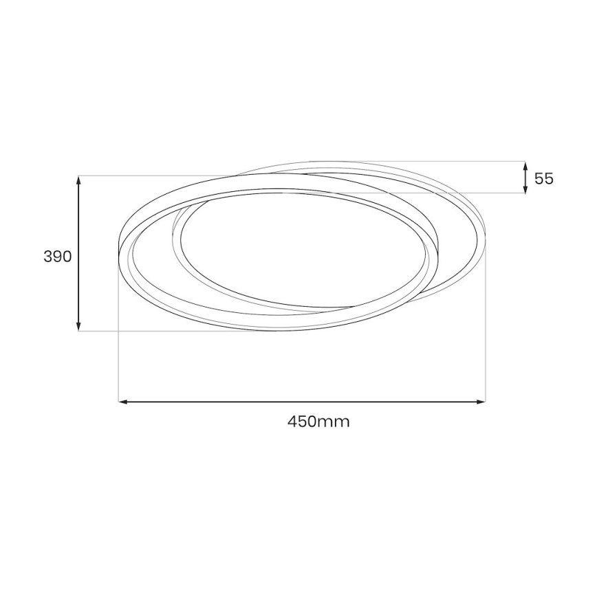 LED griestu lampa CORDOBA LED/30W/230V balta