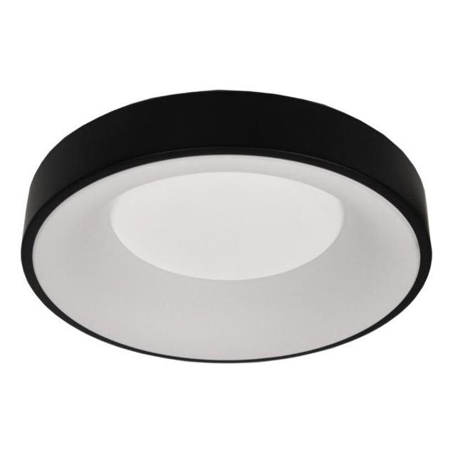 LED griestu lampa DRAX LED/32W/230V 4000K Ø 38 cm melna