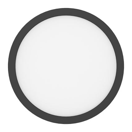 LED griestu lampa EVORA LED/24W/230V 3000/4000/6000K Ø 30 cm melna