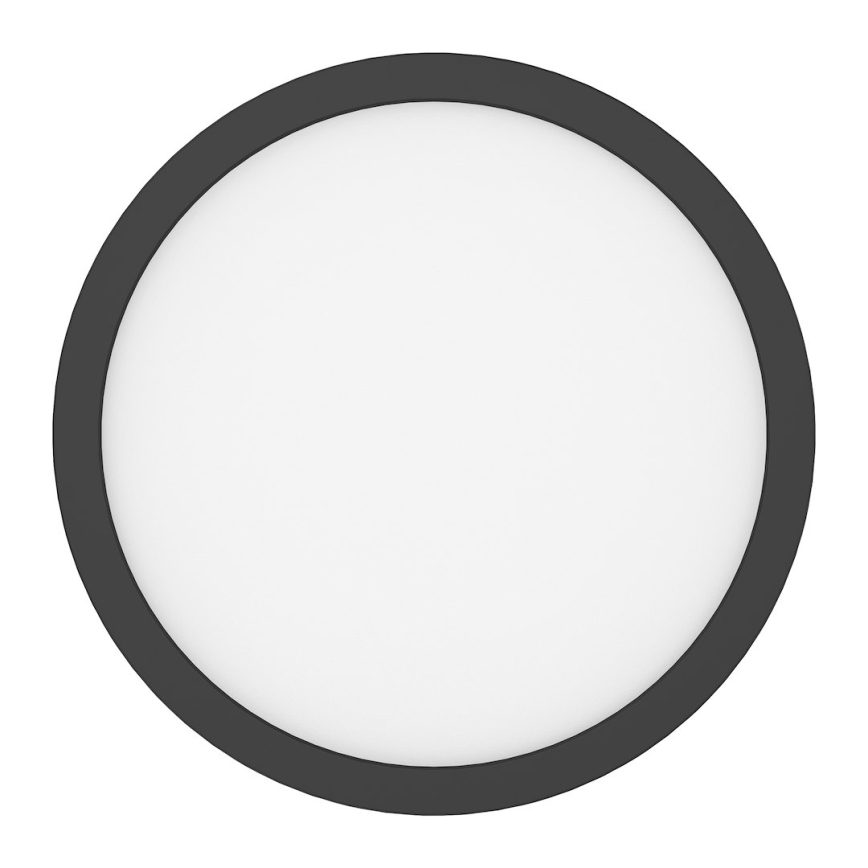 LED griestu lampa EVORA LED/24W/230V 3000/4000/6000K Ø 30 cm melna