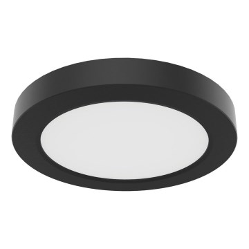 LED griestu lampa EVORA LED/6W/230V 3000/4000/6000K Ø 14 cm melna