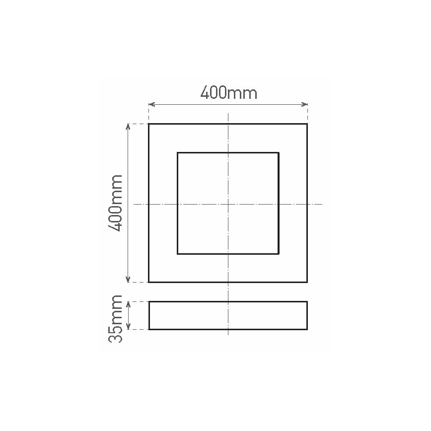LED Griestu lampa FENIX LED/32W/230V 3800K 40 cm sniega balta