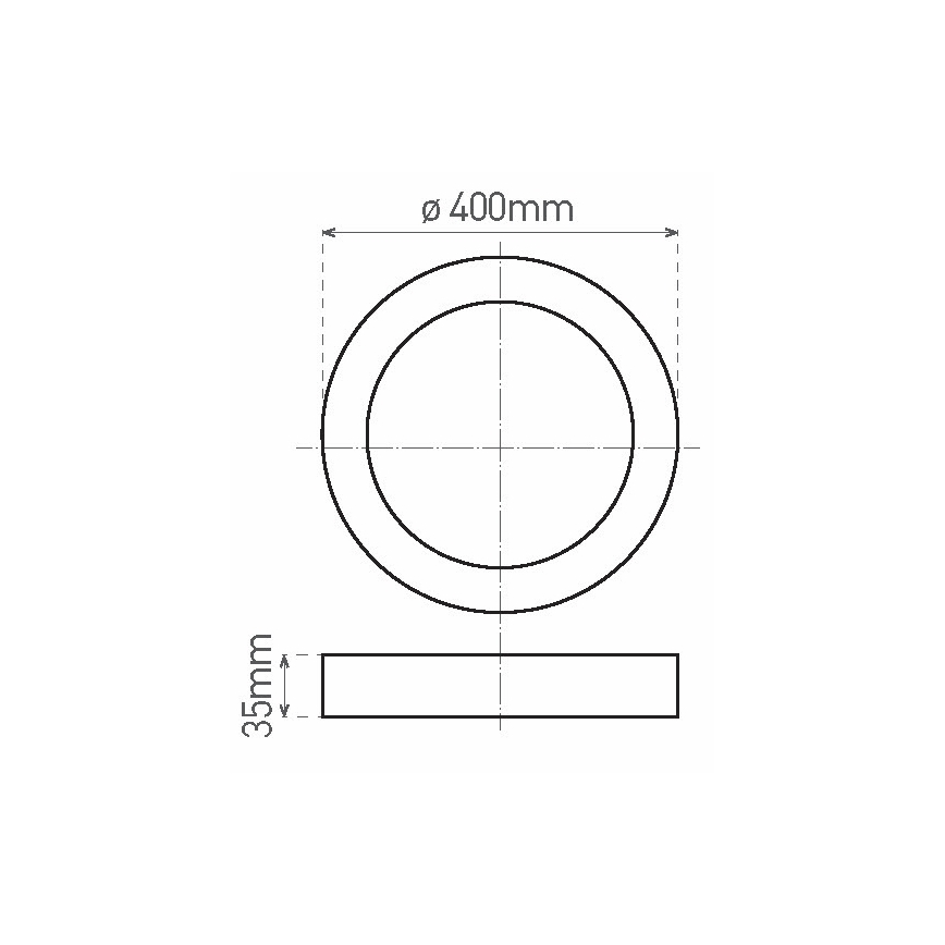 LED Griestu lampa FENIX LED/32W/230V 3800K d. 40 cm sniega balta