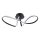 LED griestu lampa FLAVIA LED/33W/230V 24x61 cm melna