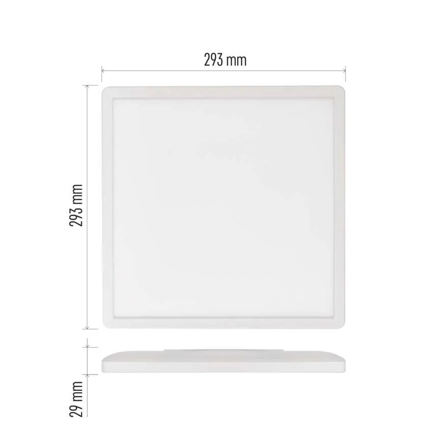 LED Griestu lampa FLORI LED/18W/230V 4000K balta 29x29 cm