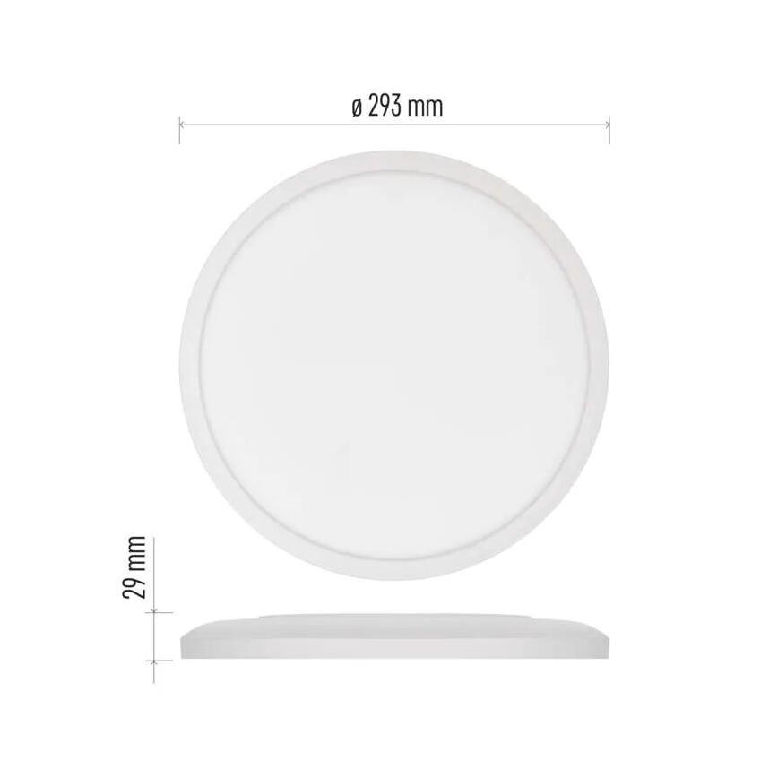 LED Griestu lampa FLORI LED/18W/230V 4000K balta d. 29 cm