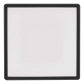 LED Griestu lampa FLORI LED/18W/230V 4000K melna 29x29 cm