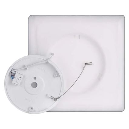 LED Griestu lampa FLORI LED/18W/230V 4000K melna 29x29 cm