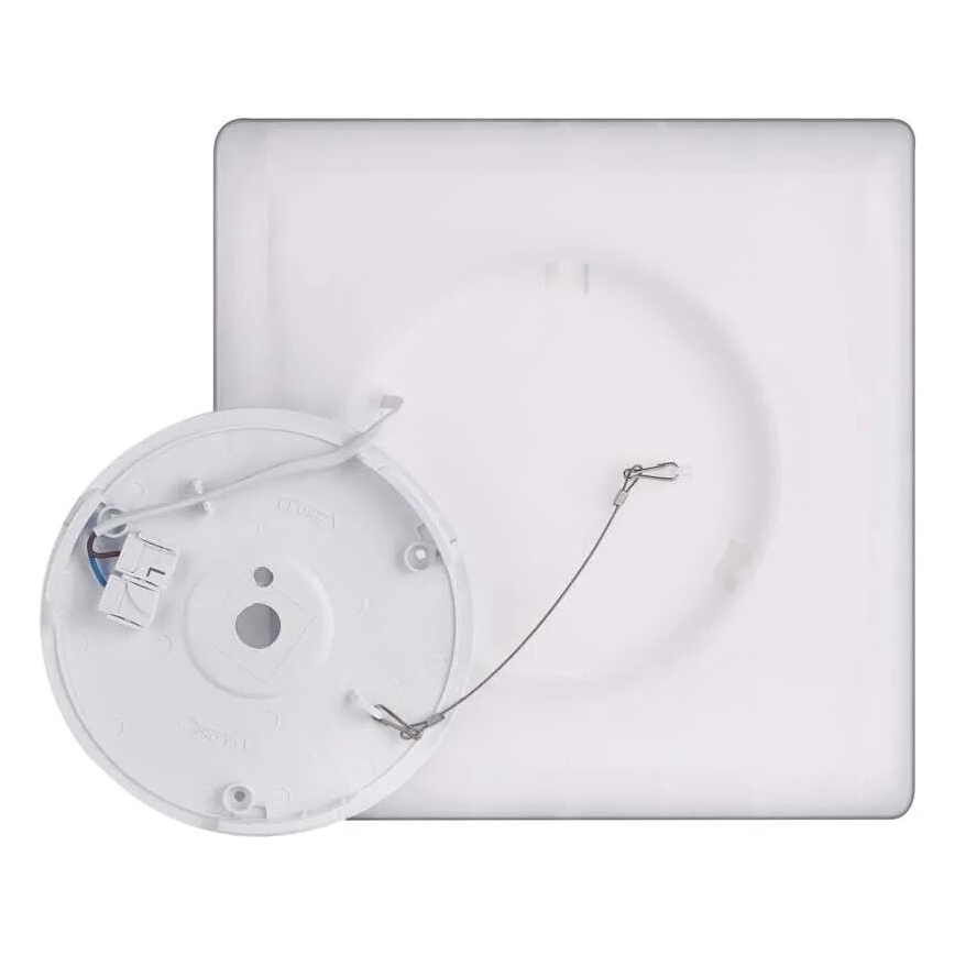 LED Griestu lampa FLORI LED/18W/230V 4000K melna 29x29 cm