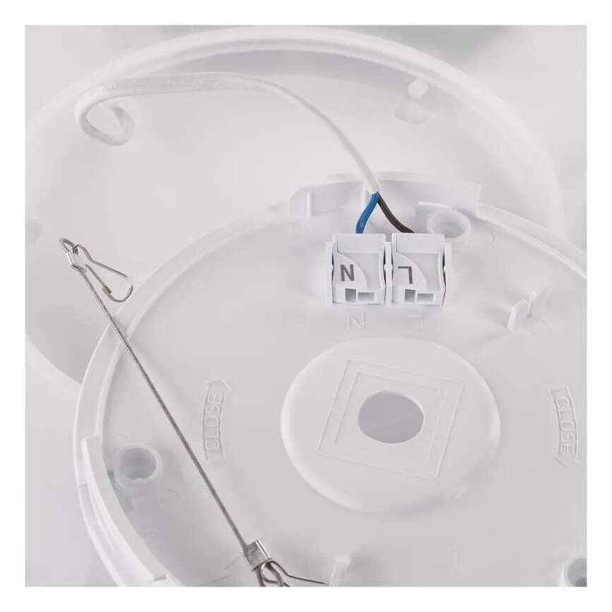 LED Griestu lampa FLORI LED/18W/230V 4000K melna 29x29 cm