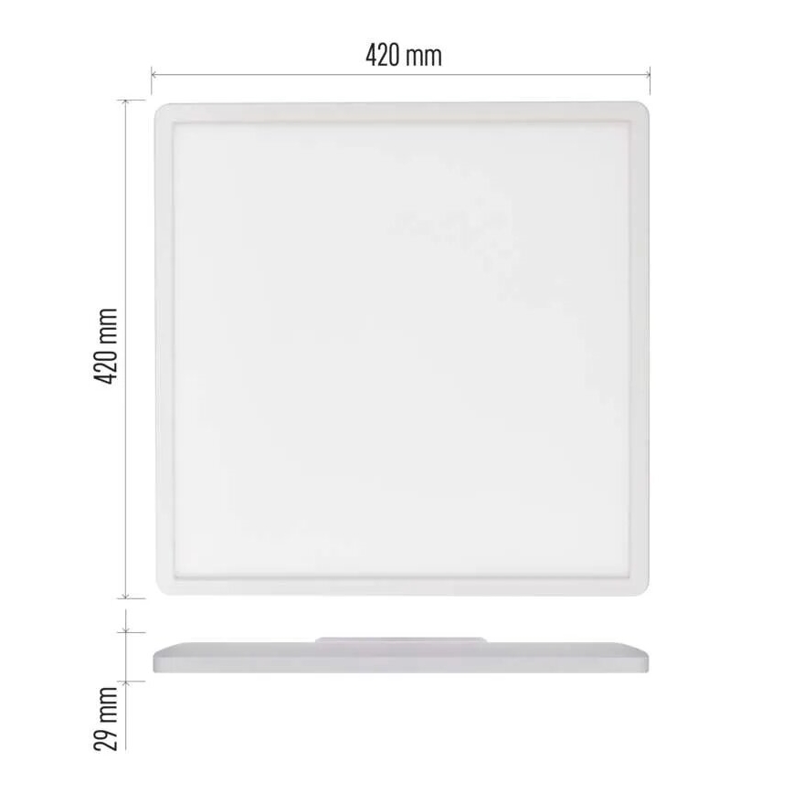 LED Griestu lampa FLORI LED/22W/230V 4000K balta 42x42 cm