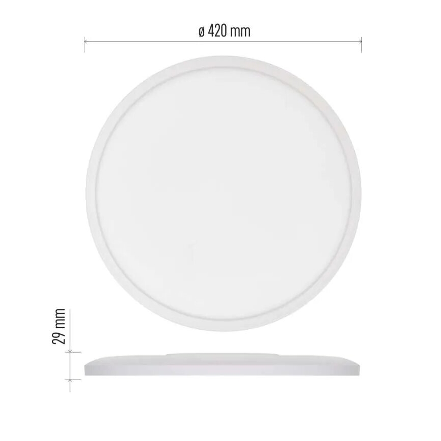 LED Griestu lampa FLORI LED/22W/230V 4000K balta d. 42 cm
