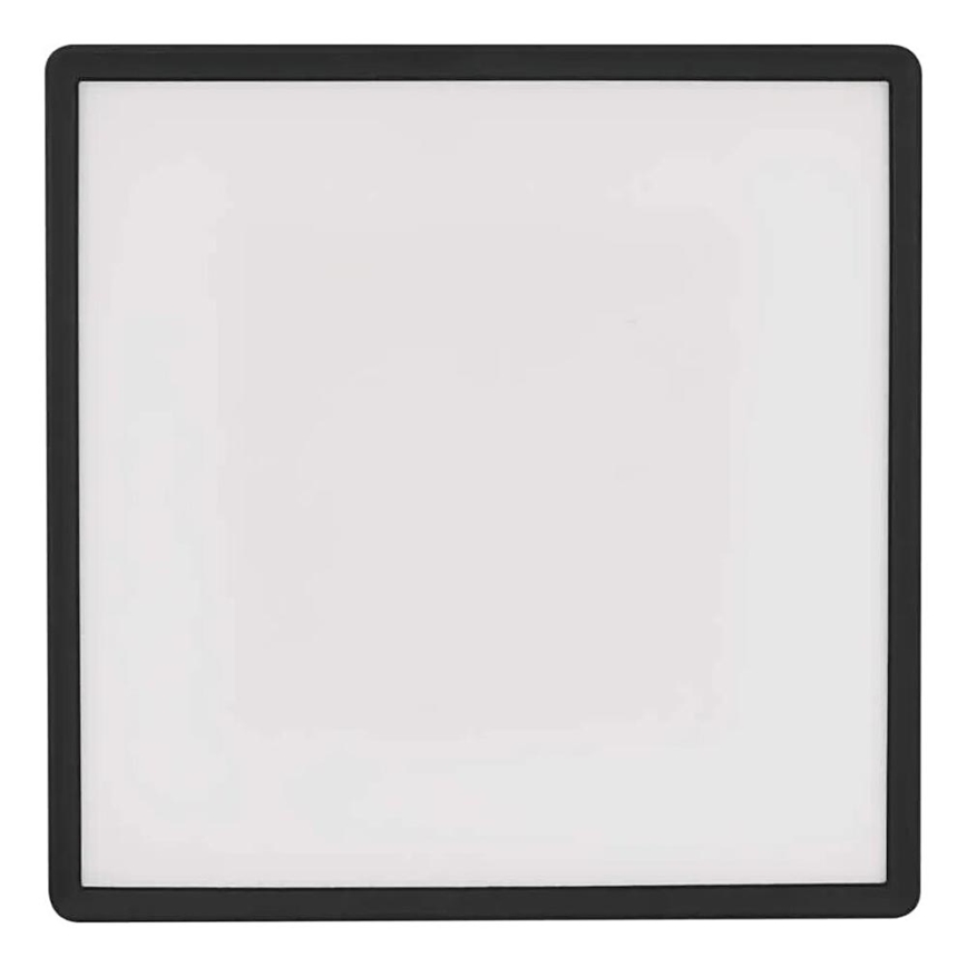 LED Griestu lampa FLORI LED/22W/230V 4000K melna 42x42 cm