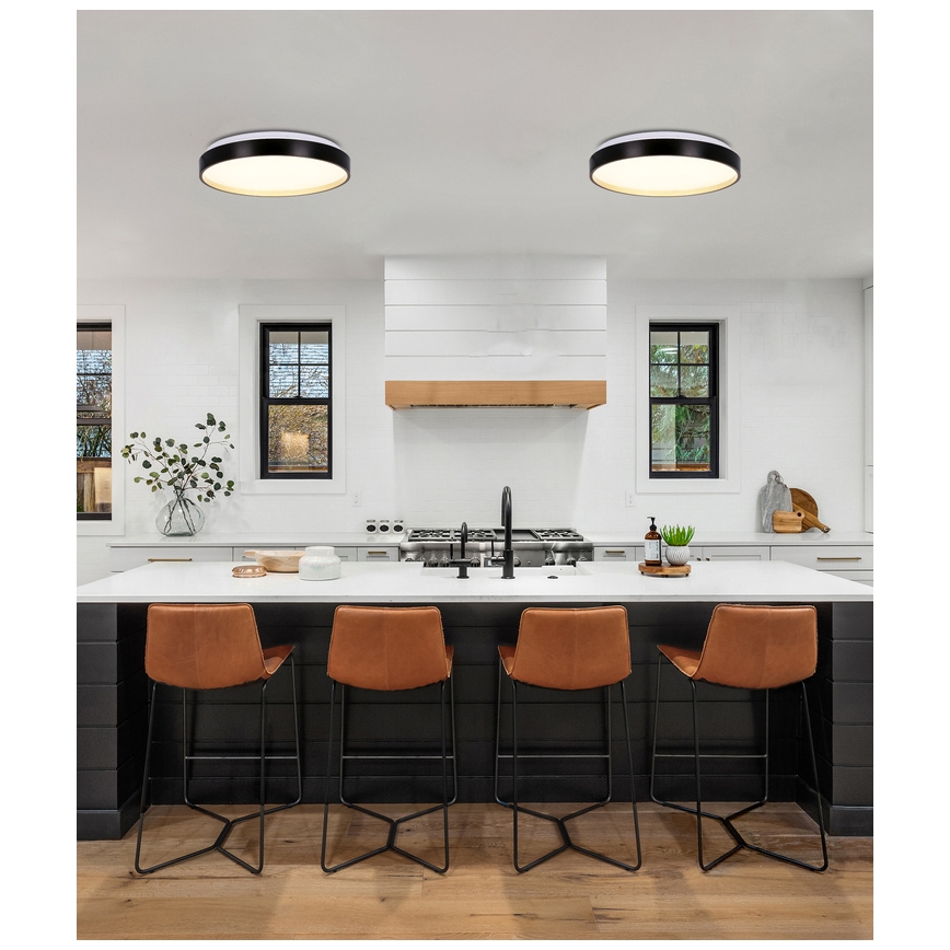 LED Griestu lampa FLORIDA LED/18W/230V melna