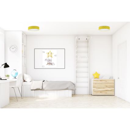 LED Bērnu griestu lampa GALAXY KIDS LED/24W/230V punkti dzeltena/balta