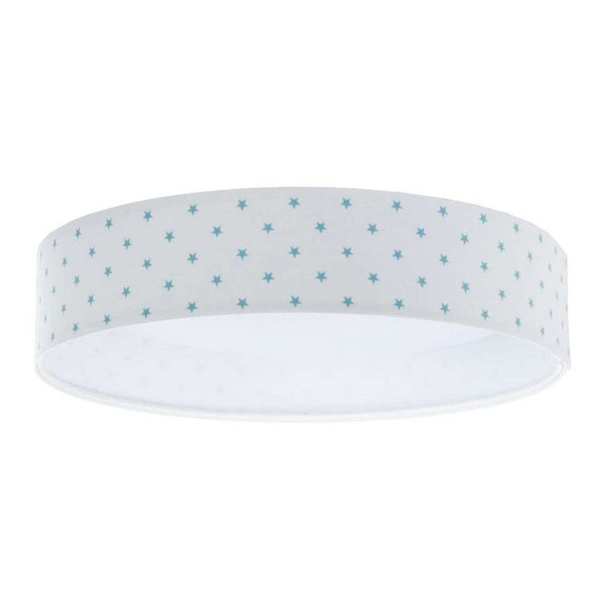 LED Griestu lampa GALAXY KIDS LED/24W/230V zvaigznes balta/tirkīza