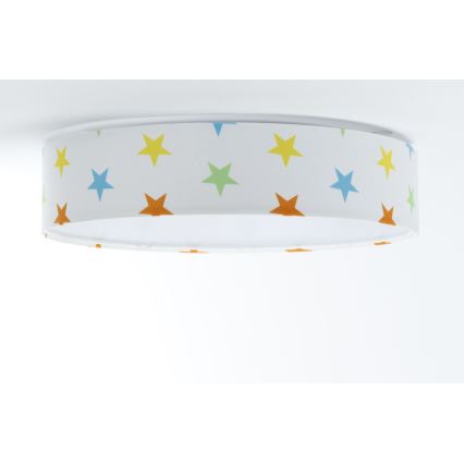 LED Bērnu griestu lampa GALAXY KIDS LED/24W/230V zvaigznes krāsaina