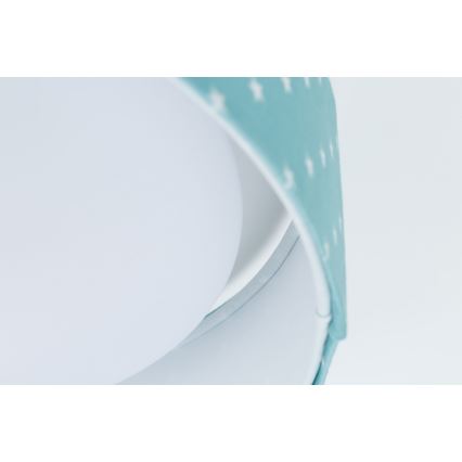 LED Bērnu griestu lampa GALAXY KIDS LED/24W/230V zvaigznes tirkīza/balta