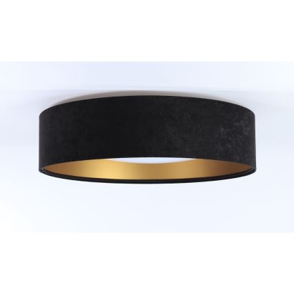 LED griestu gaismeklis GALAXY LED/24W/230V Ø 44 cm melna/zelta krāsa