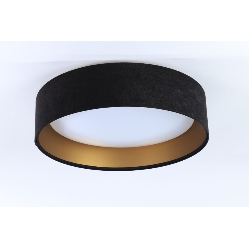 LED griestu gaismeklis GALAXY LED/24W/230V Ø 44 cm melna/zelta krāsa