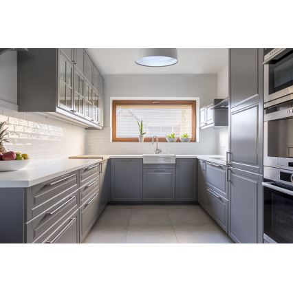 LED griestu lampa GALAXY LED/24W/230V Ø 44 cm pelēka/balta