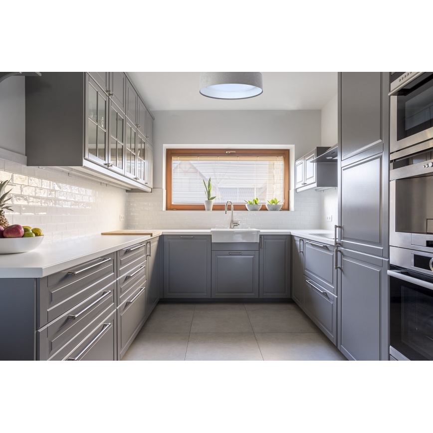 LED griestu lampa GALAXY LED/24W/230V Ø 44 cm pelēka/balta