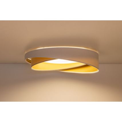 LED griestu lampa GALAXY MODERN LED/24W/230V Ø 55 cm balta/bēša/zelta