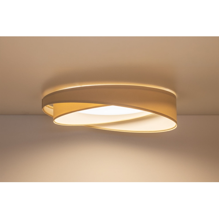 LED griestu lampa GALAXY MODERN LED/24W/230V Ø 55 cm krēmkrāsaina/balta