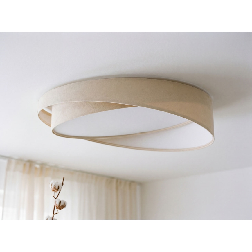LED griestu lampa GALAXY MODERN LED/24W/230V Ø 55 cm krēmkrāsaina/balta