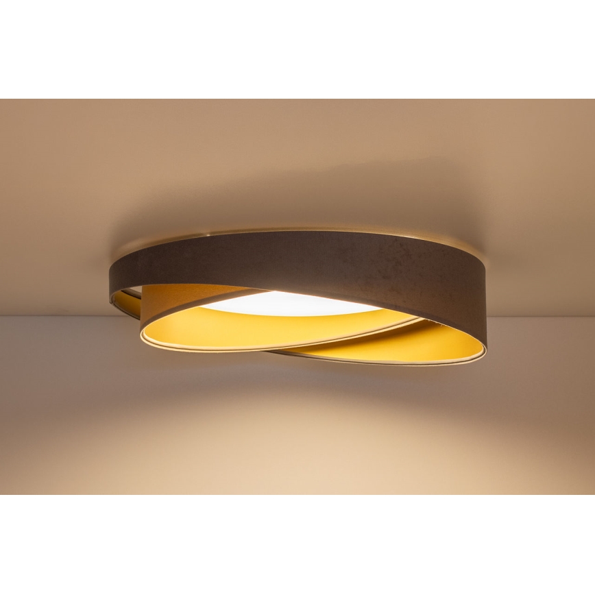 LED griestu lampa GALAXY MODERN LED/24W/230V Ø 55 cm pelēka/bēša/zelta