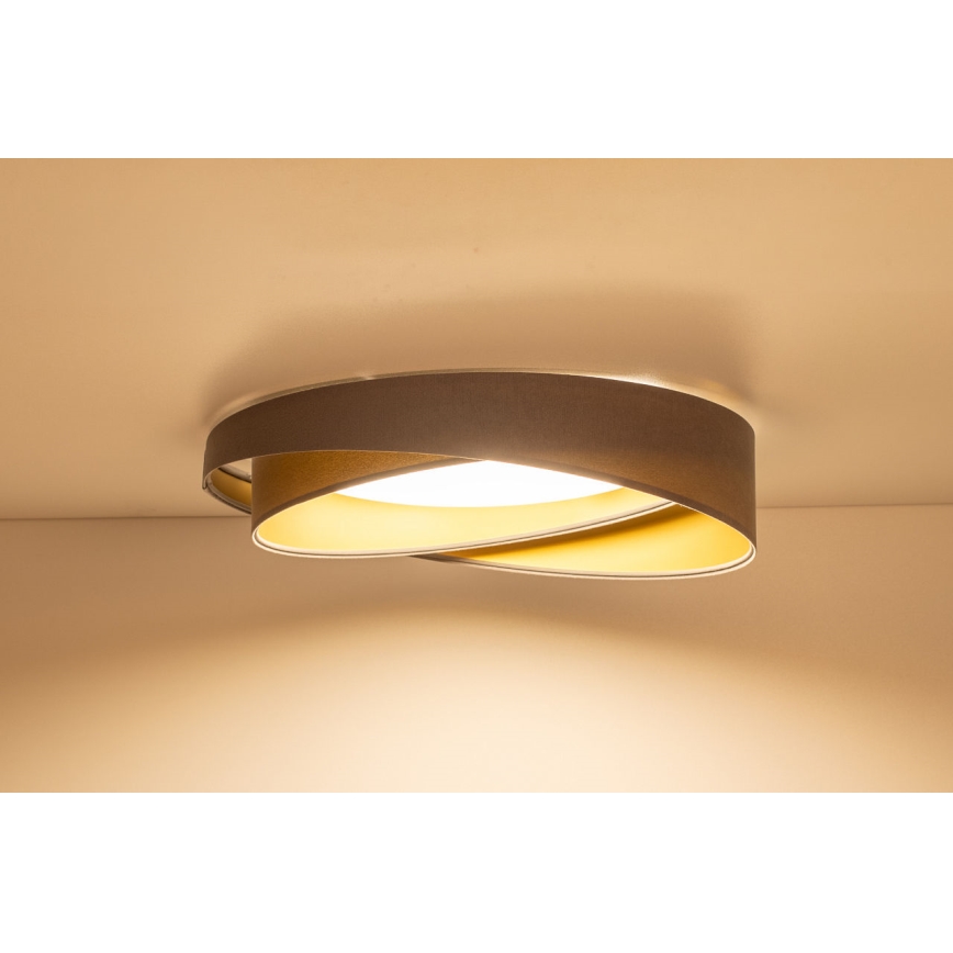 LED griestu lampa GALAXY MODERN LED/24W/230V Ø 55 cm pelēka/zelta