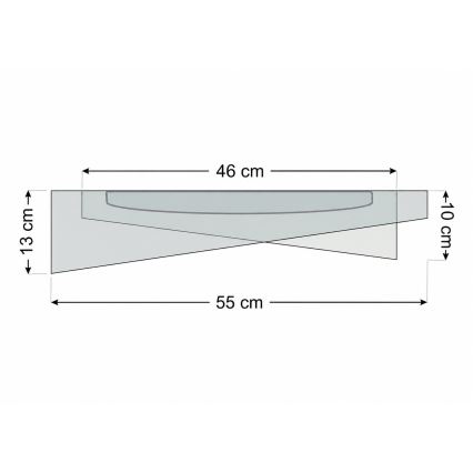 LED griestu lampa GALAXY MODERN LED/24W/230V Ø 55 cm pelēka/zelta