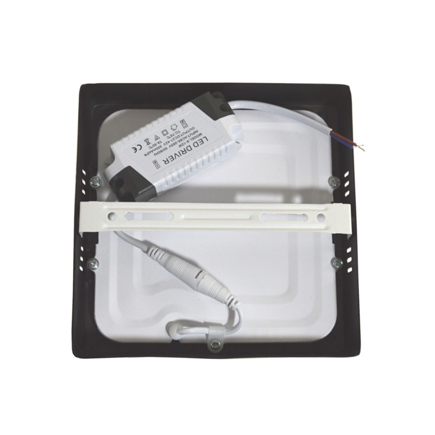 LED Griestu lampa GERRY LED/12W/230V 4000K melna