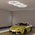LED griestu lampa HEXAGON LED/128W/85-265V 6000K 248x97 cm CRI 90 IP54 balta