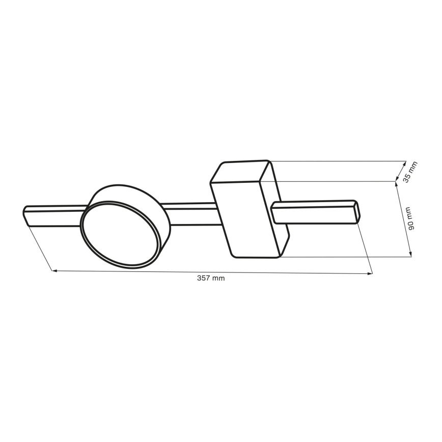 LED Griestu lampa JOY 1xGX53/6W/230V melna