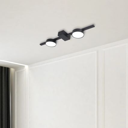 LED Griestu lampa JOY 2xGX53/6W/230V melna
