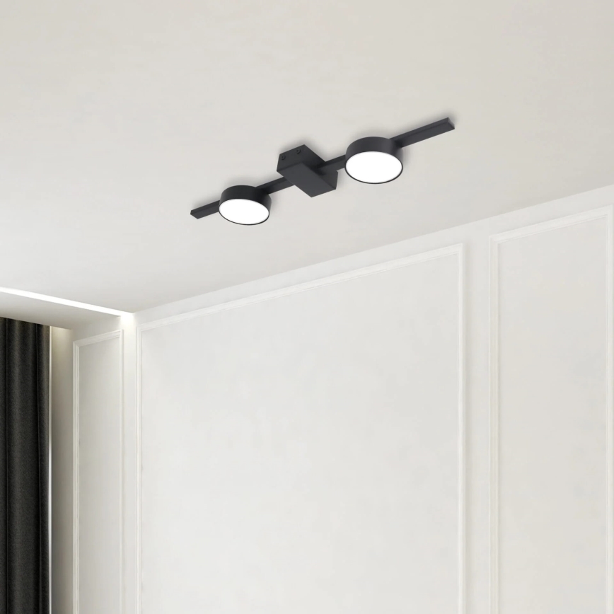LED Griestu lampa JOY 2xGX53/6W/230V melna