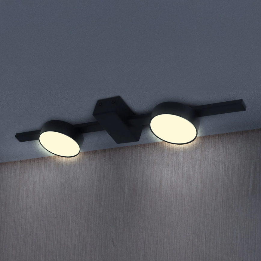 LED Griestu lampa JOY 2xGX53/6W/230V melna