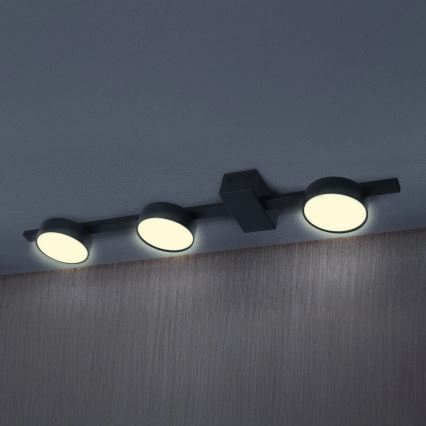 LED Griestu lampa JOY 3xGX53/6W/230V melna